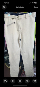 Tagg Beige Jodphurs Size 30”R