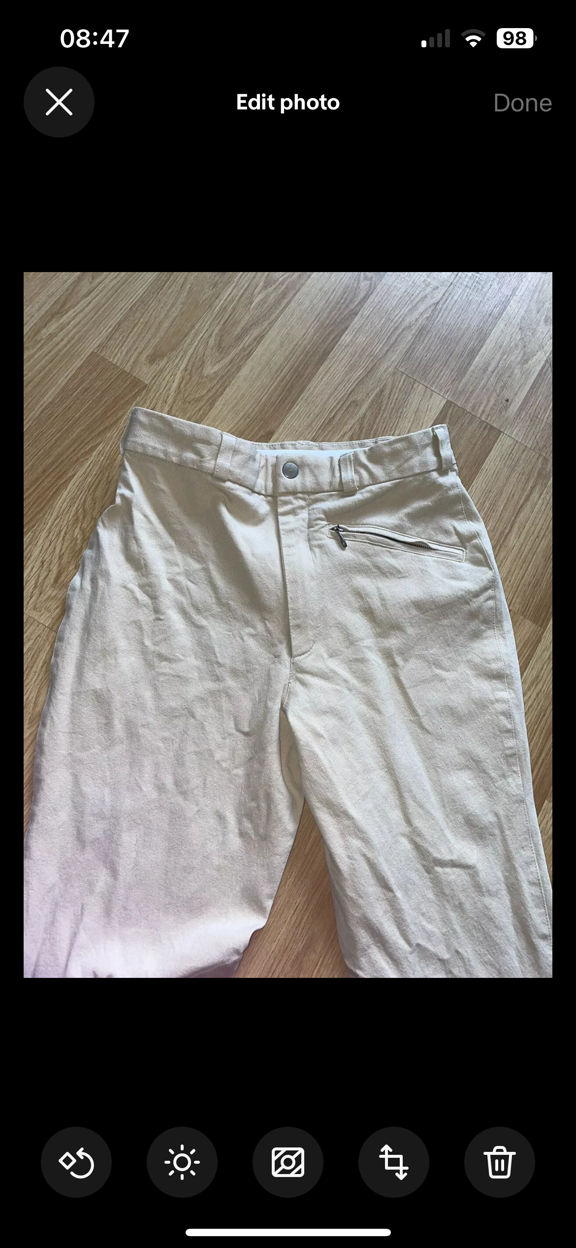 Ralph Lauren Ladies Beige Breeches Size 6 / USA 4