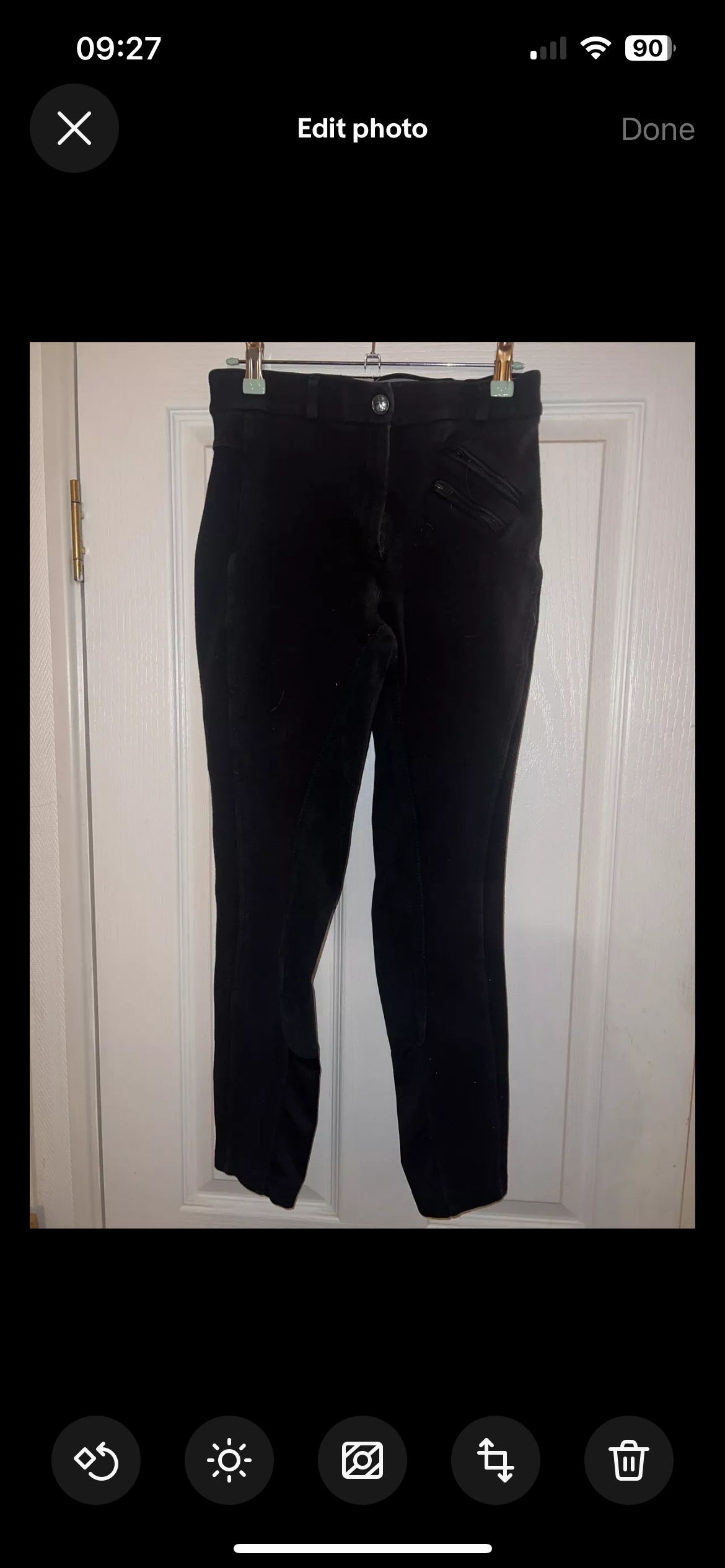 Horseware Black Ladies Breeches Size 28”