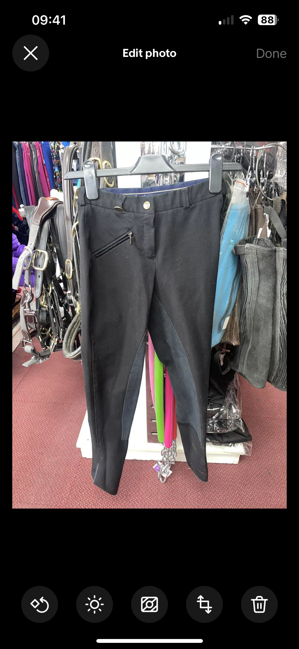 Derby House Ladies Full Suede Seat Breeches Size 24”