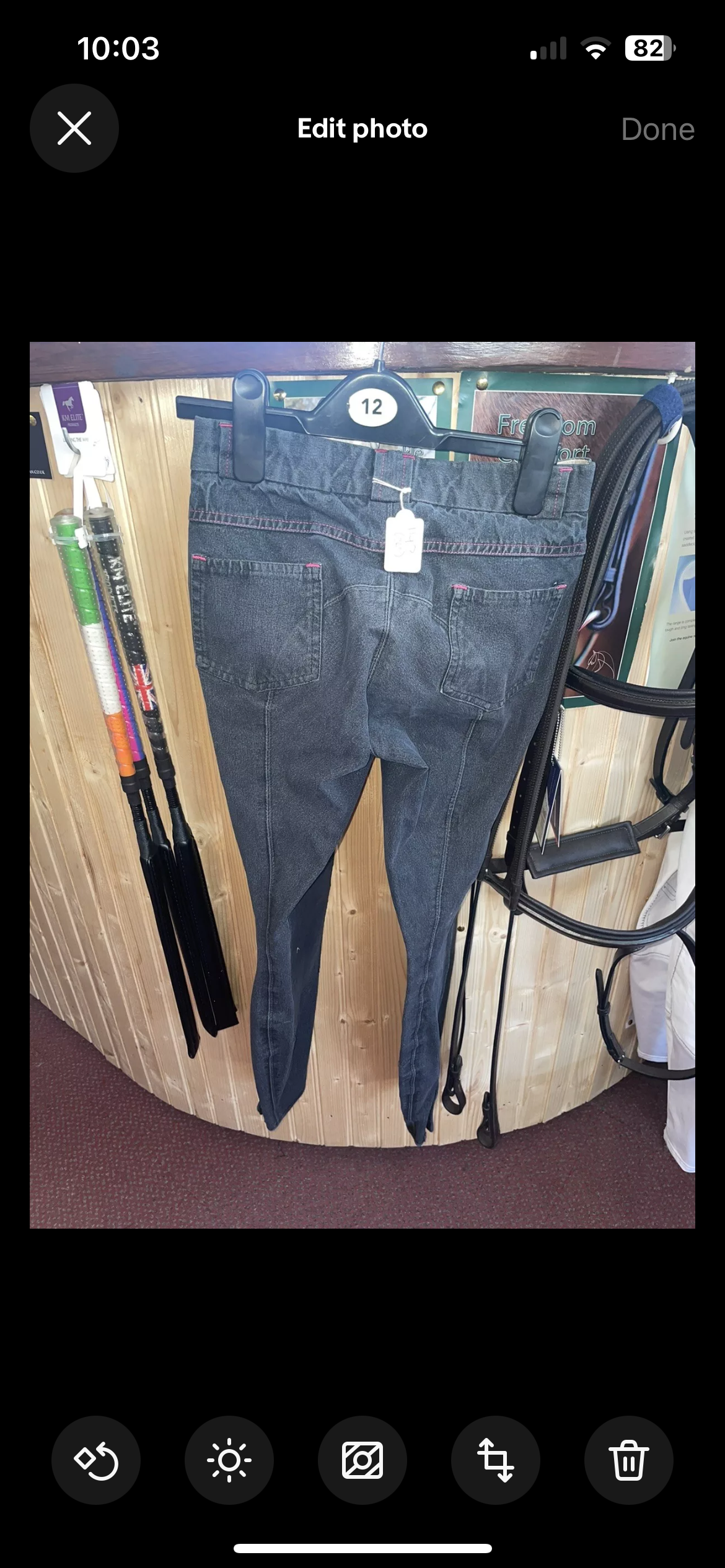 HKM Children’s Denim Look Breeches Size 11 Years