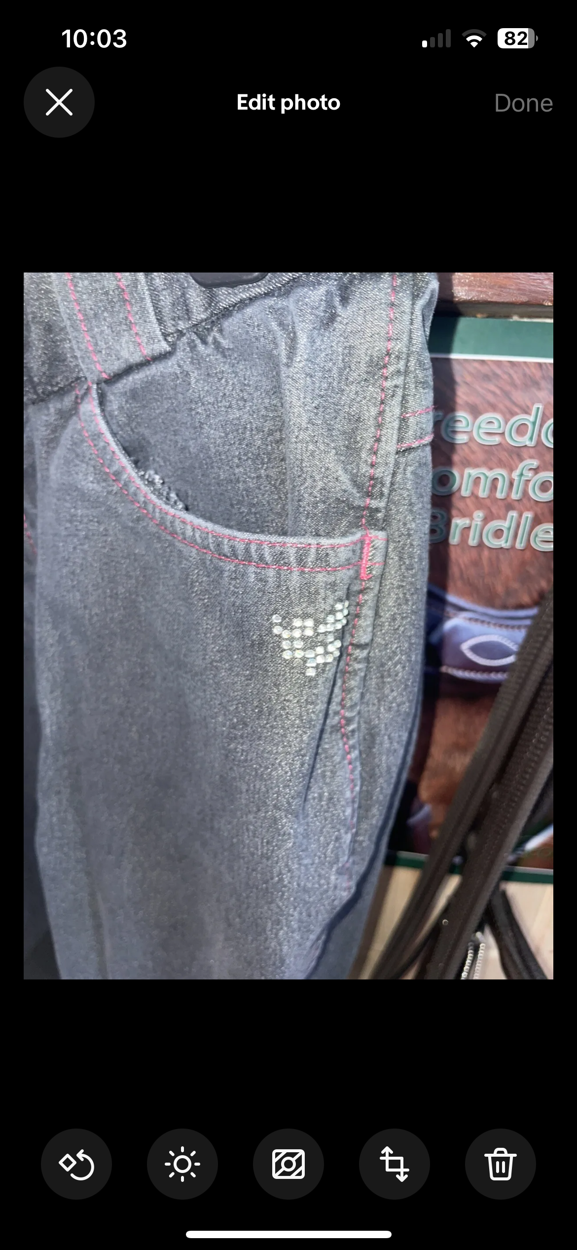 HKM Children’s Denim Look Breeches Size 11 Years