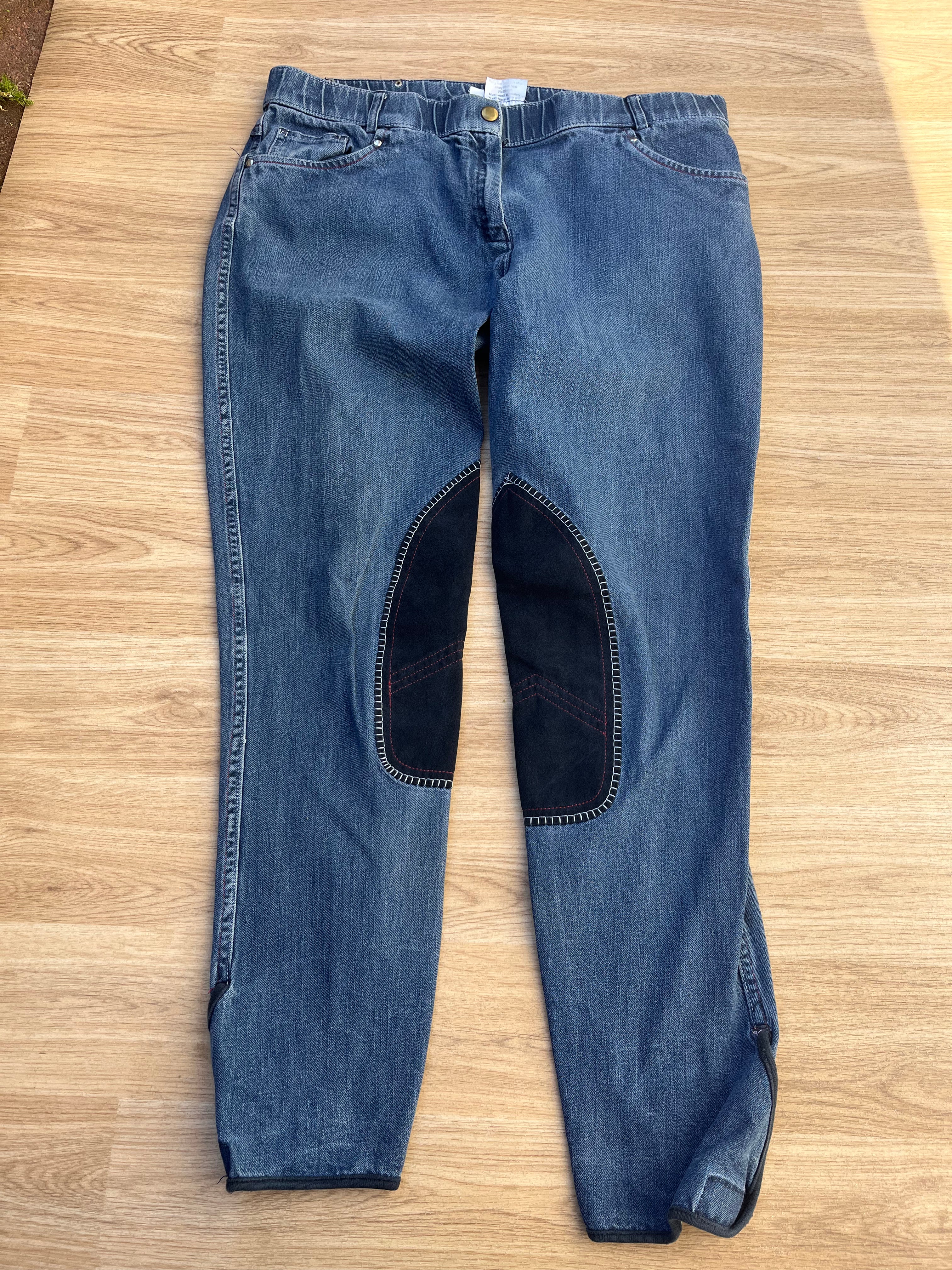 John Whitaker Ladies Denim Breeches size 30”