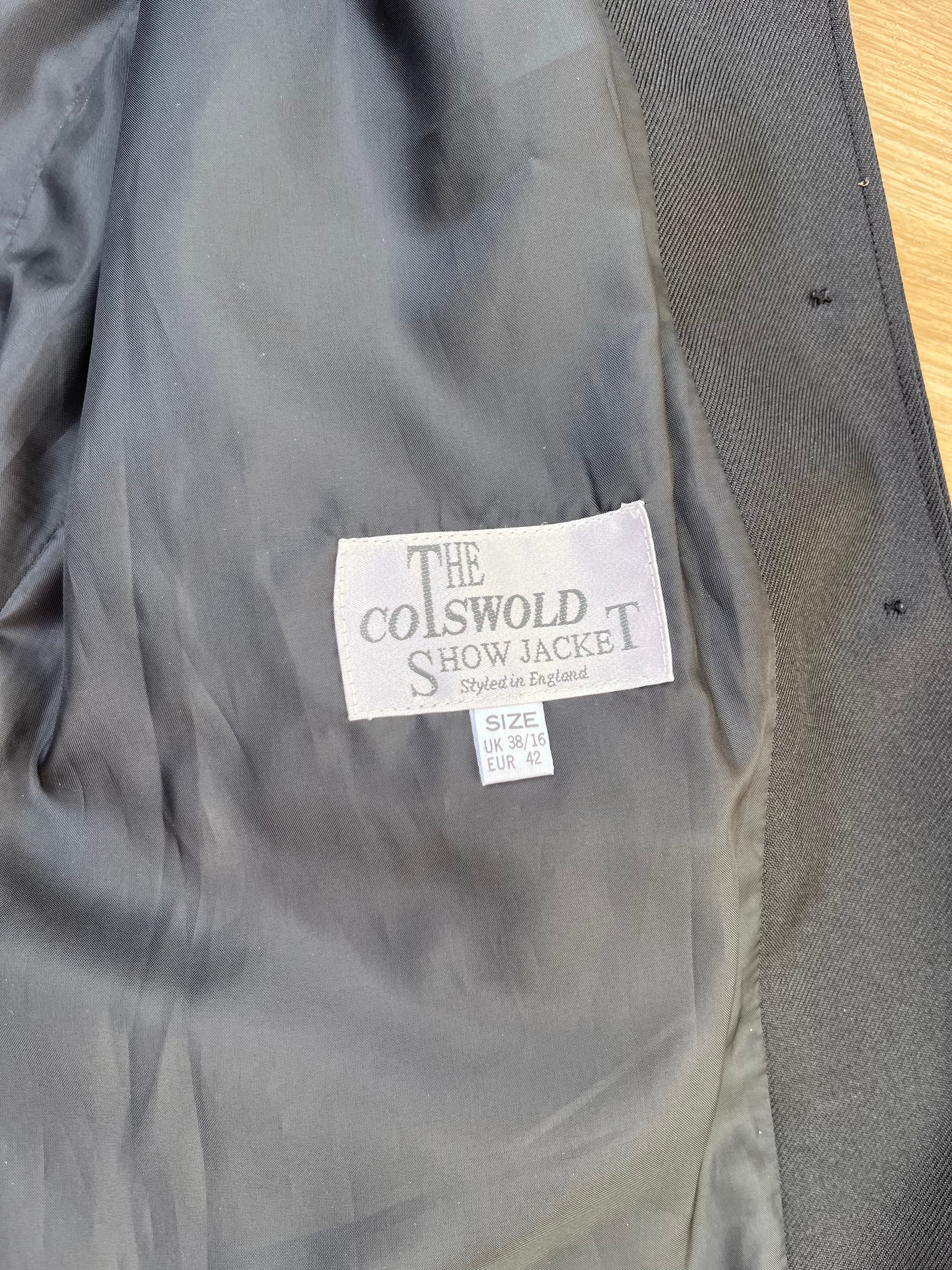 Cotswold Ladies Black Show Jacket Size 16