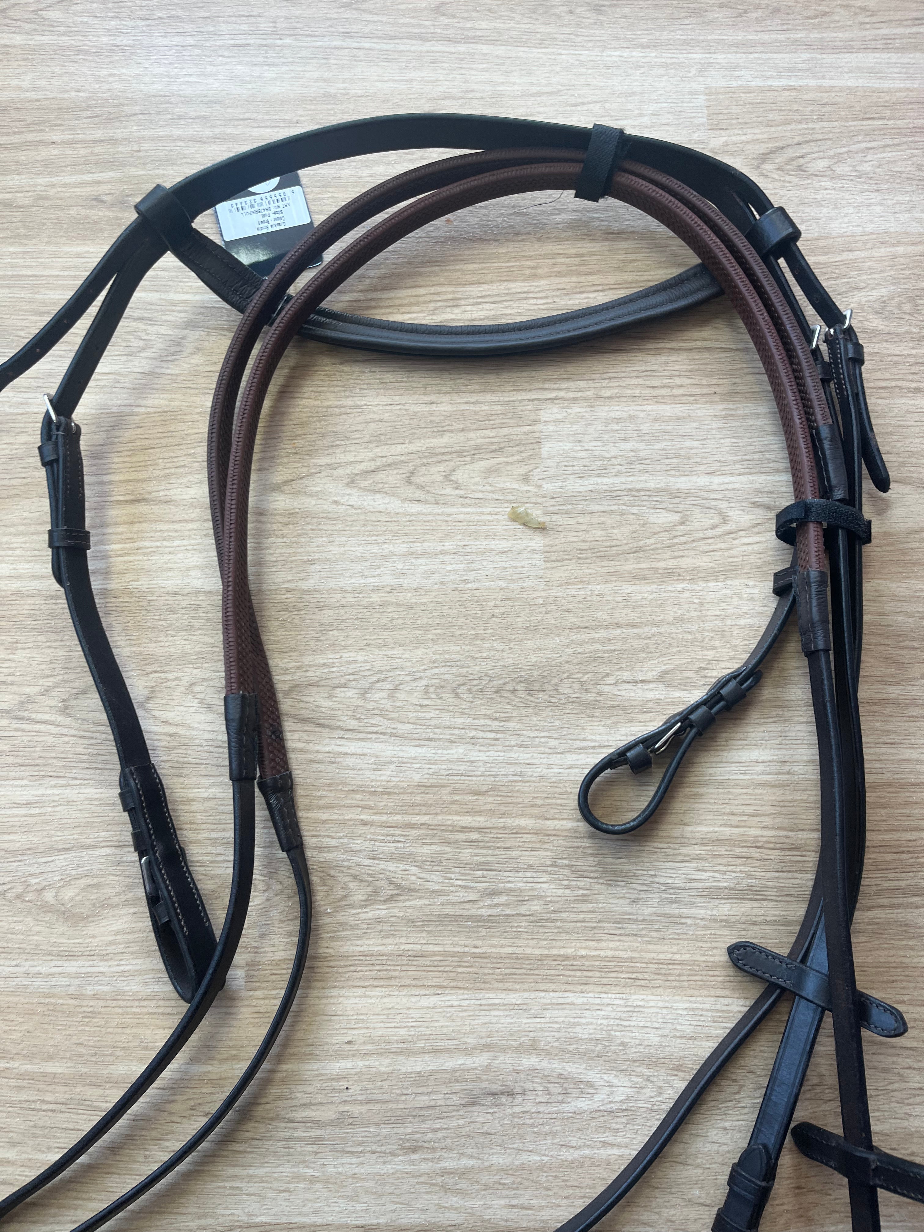 Gallop Grackle Bridle With Reins Brown Full