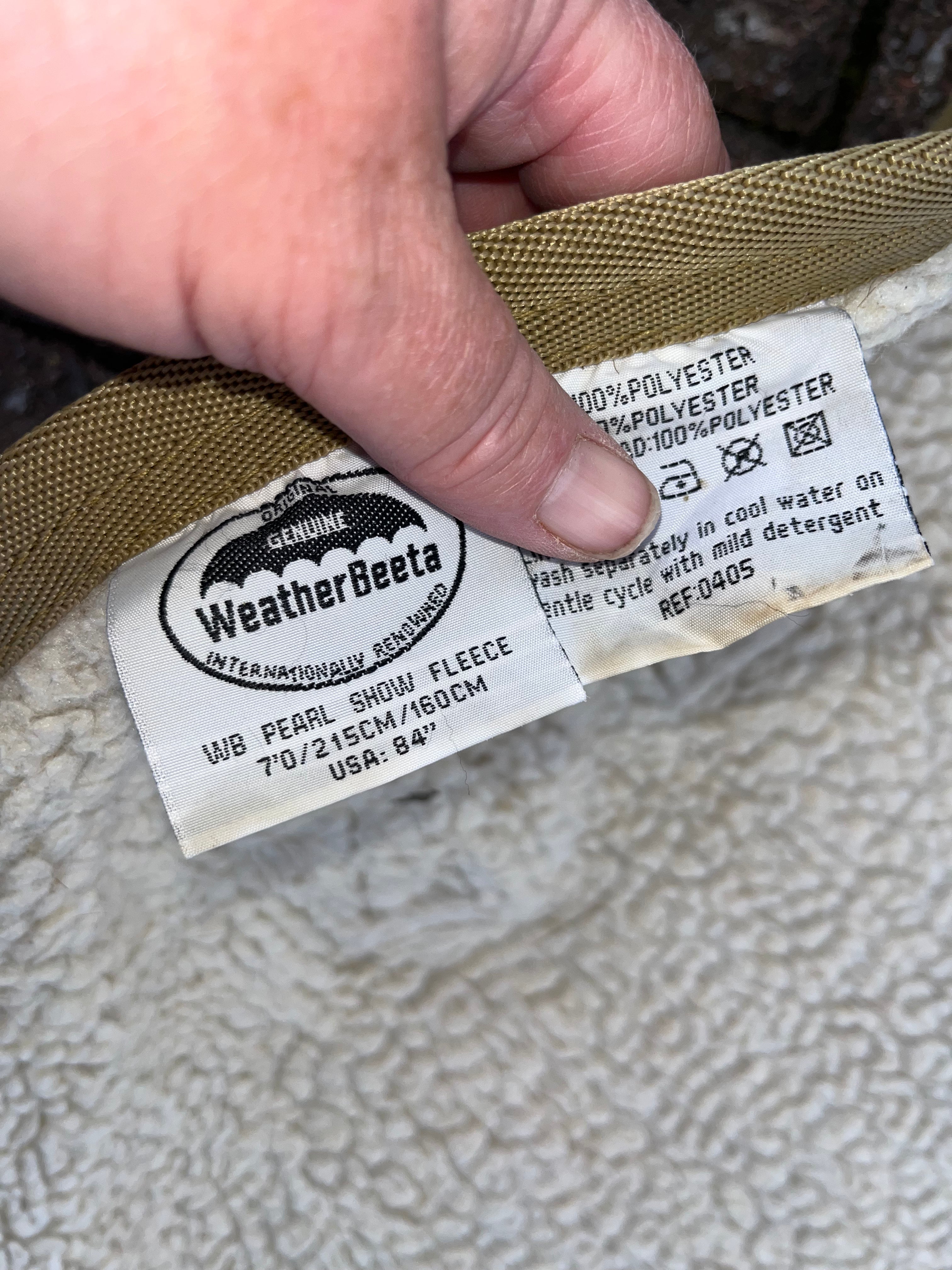 Weatherbeeta Pearl Show Fleece / Stable 7Ft