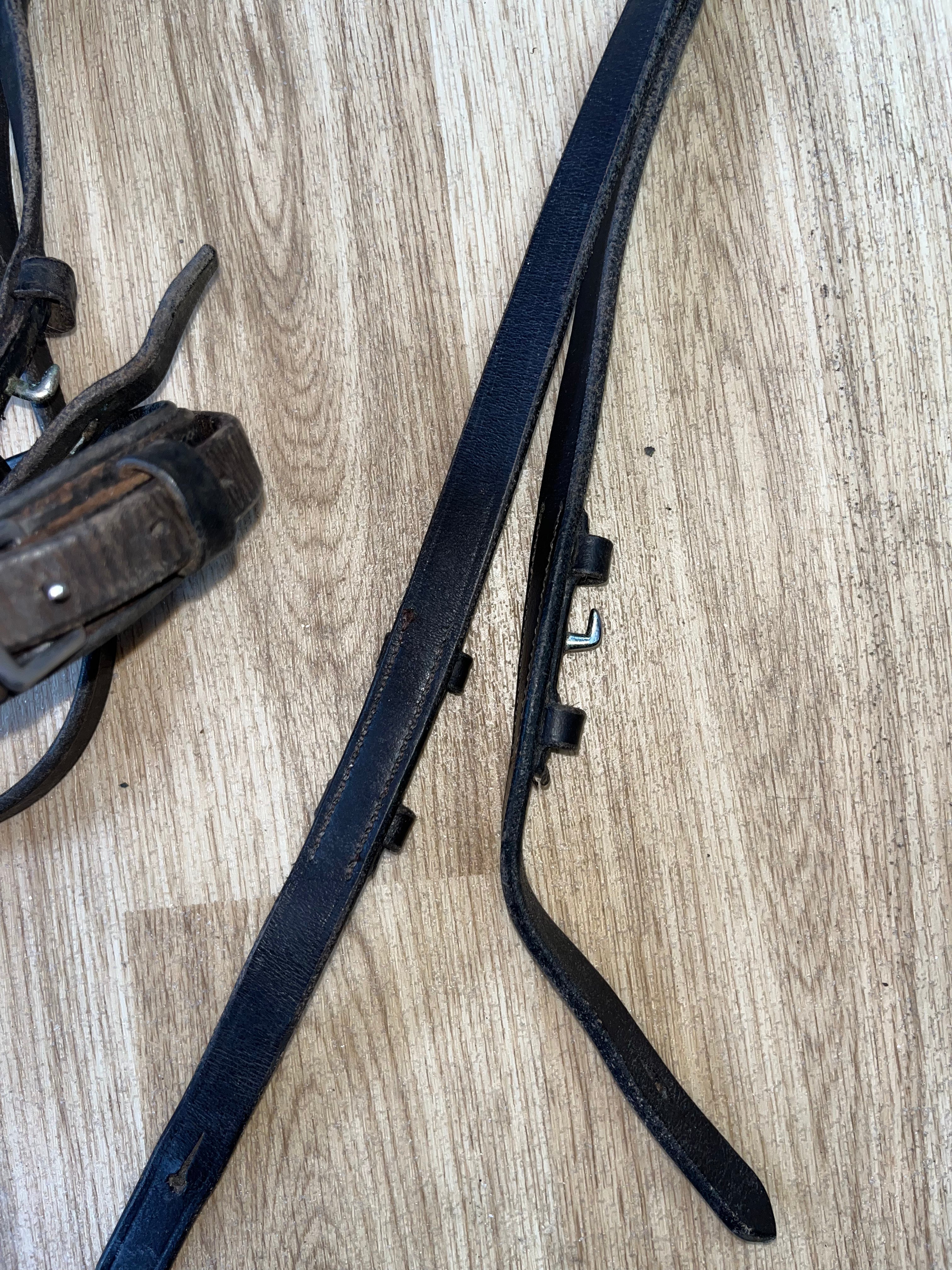 Brown Full Bridle Flash With Pimple Grip Reins #35