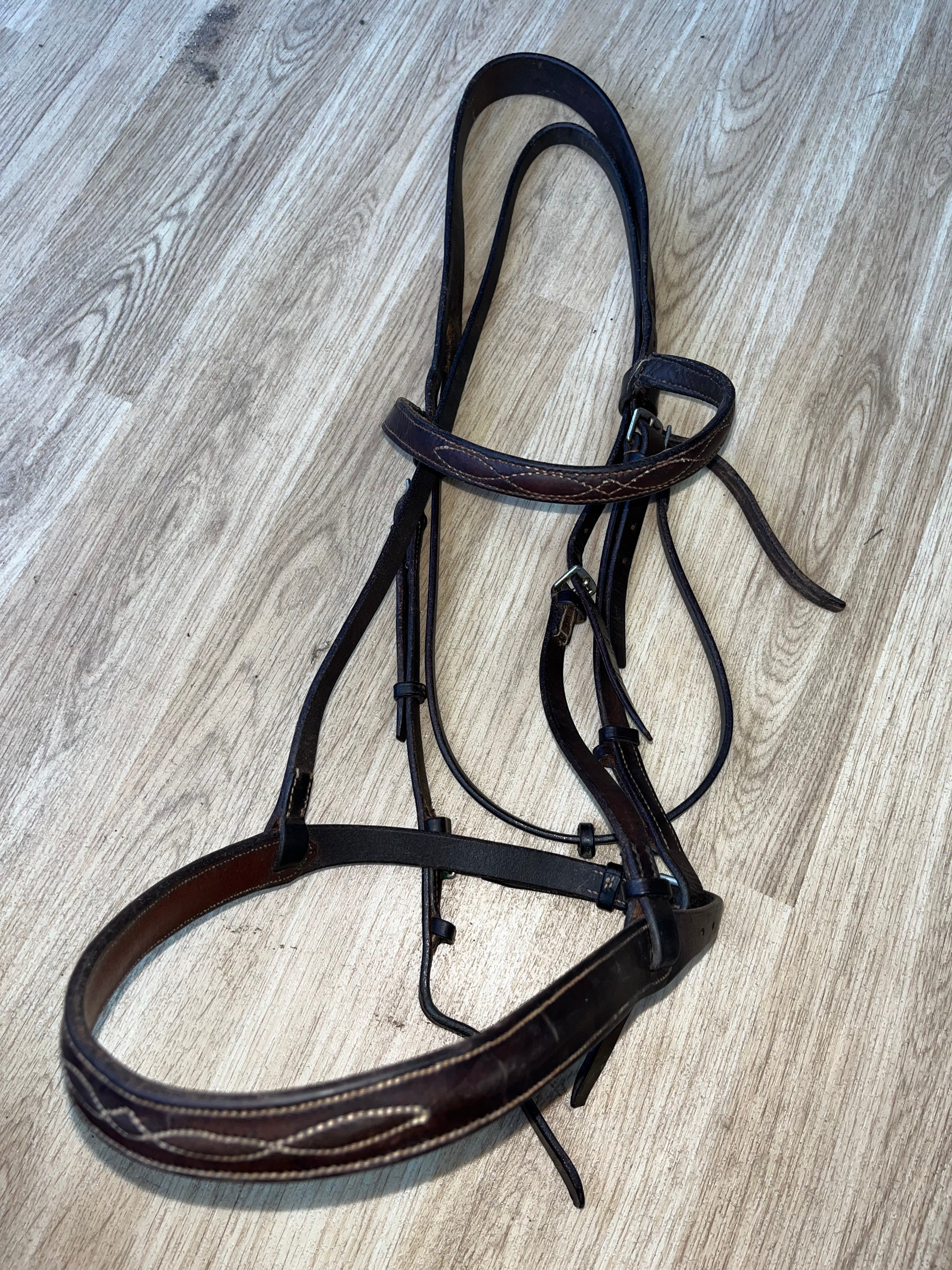 Brown Bridle Full Fancy Stitching #38