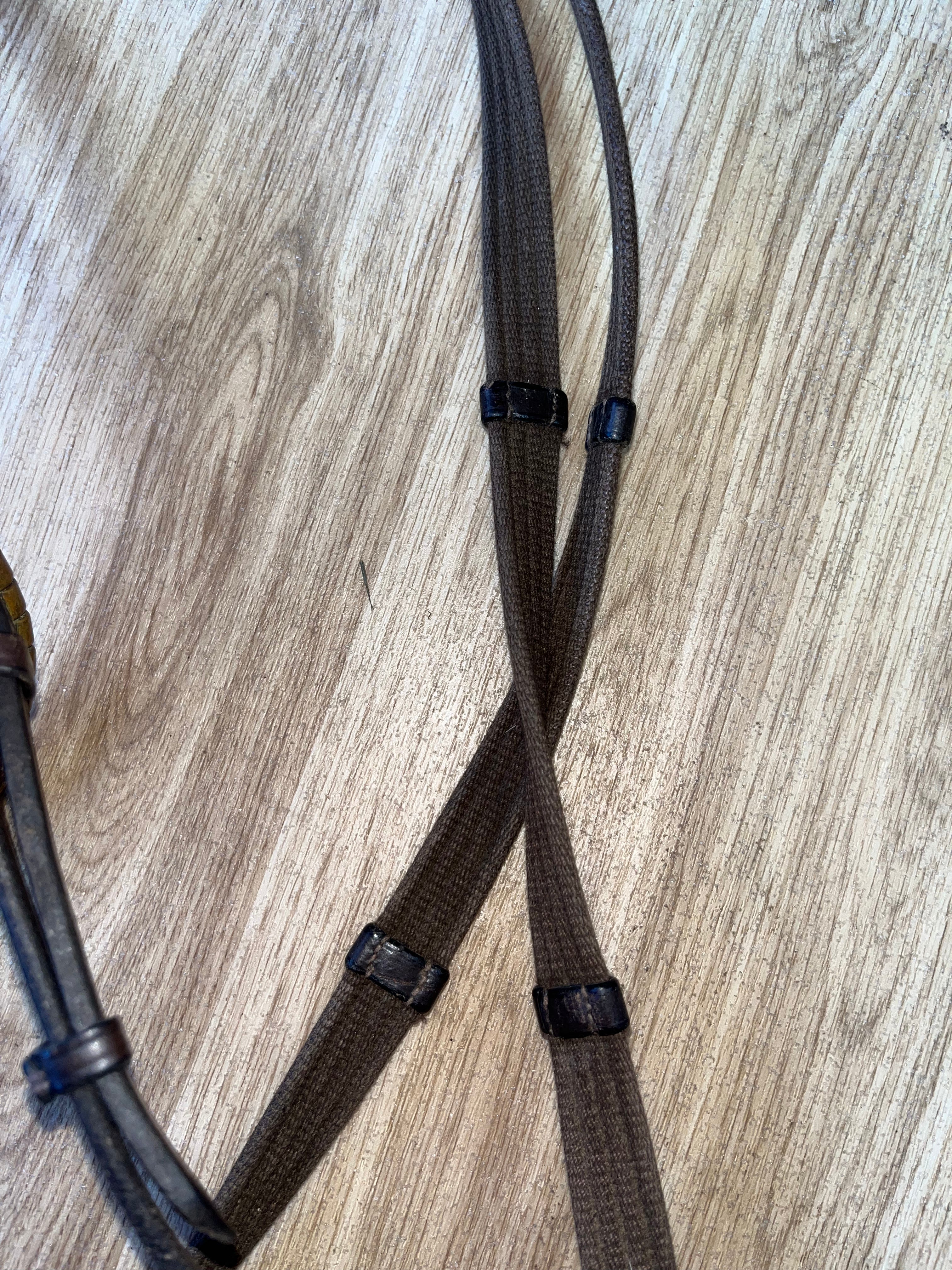 Brown Bridle Full / Webbing Reins #40