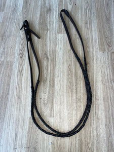 Leather Lace Reins Pony Brown