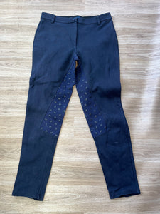 Equestrian Ladies Navy Jodphurs Size 32”