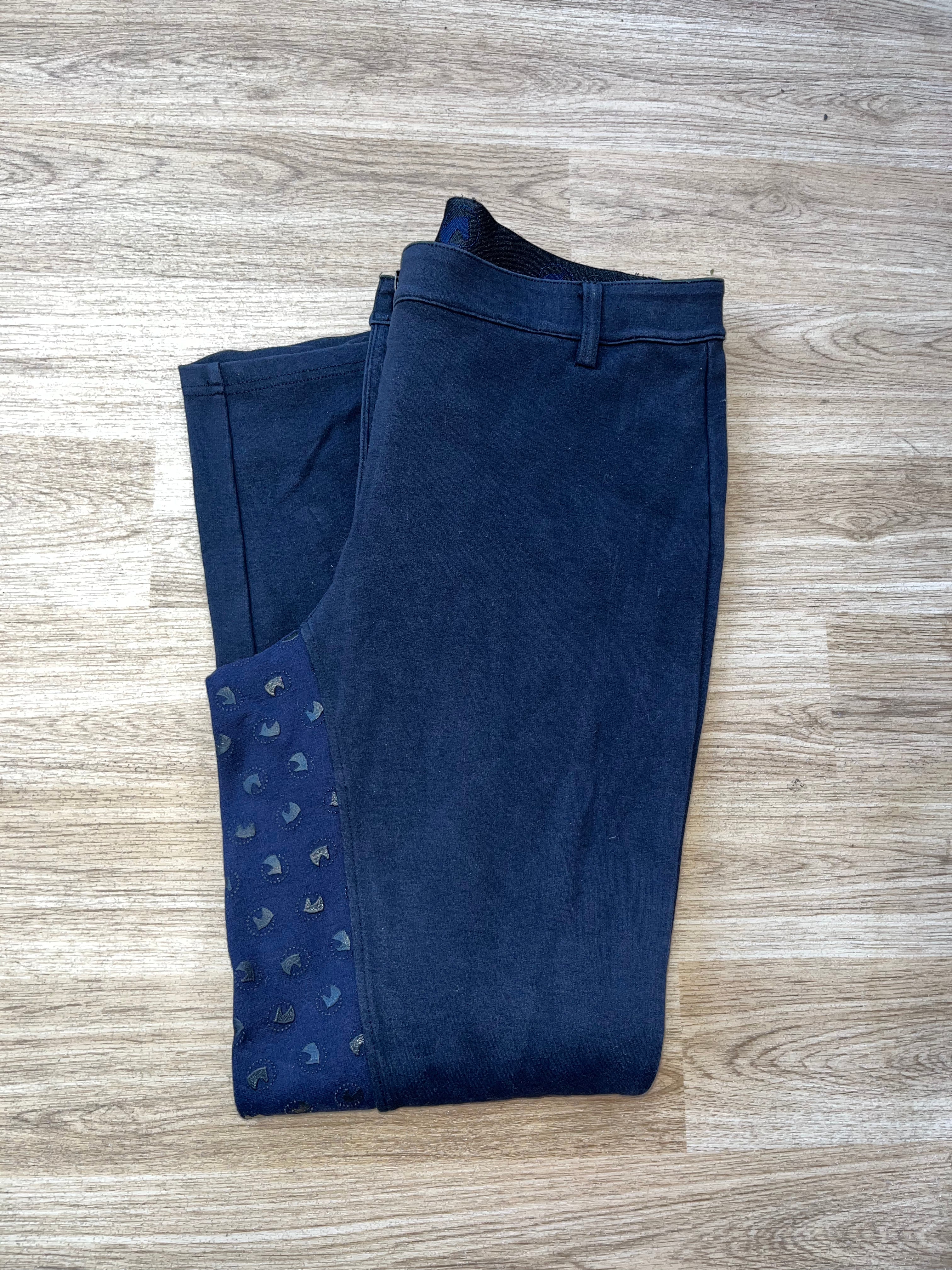 Equestrian Ladies Navy Jodphurs Size 32”