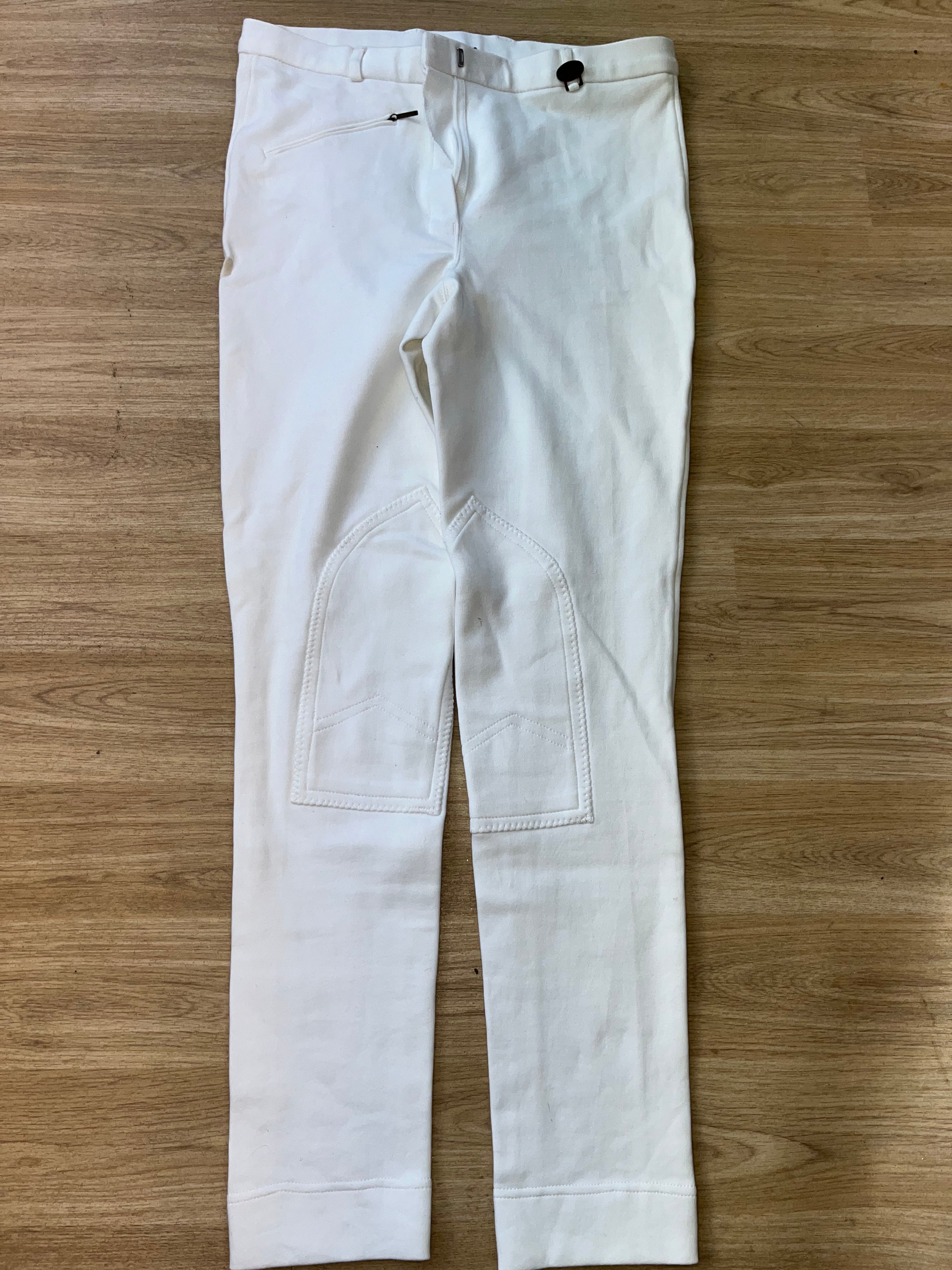 Gold Star White Jodphurs Size 16