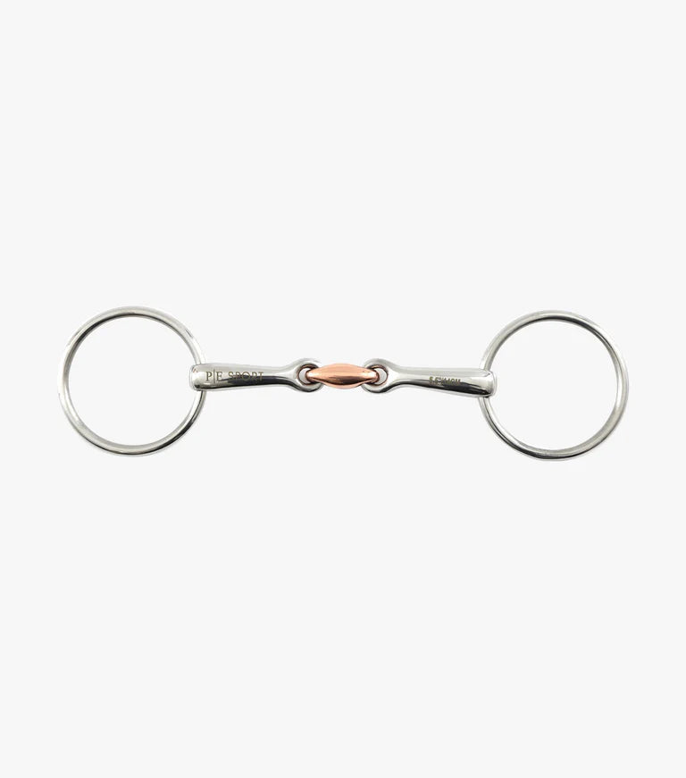 Premier Equine Loose Ring Snaffle with Copper Lozenge