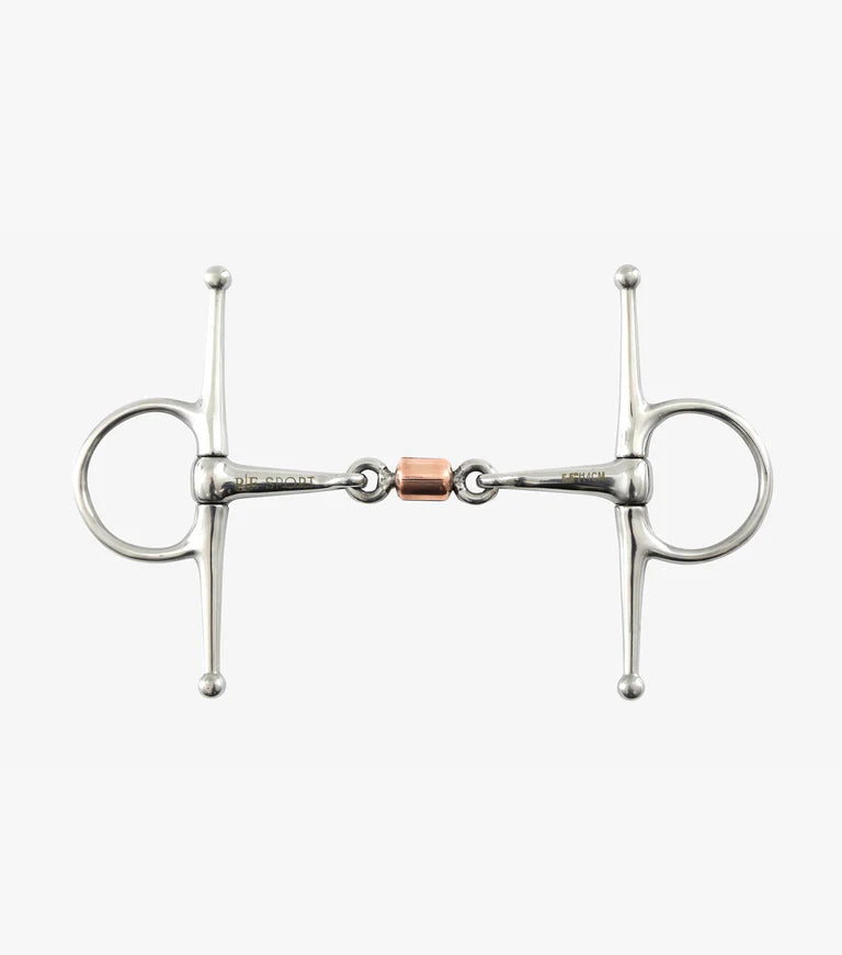 Premier Equine Full Cheek Snaffle with Copper Peanut Joint