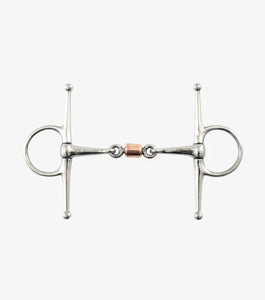 Premier Equine Full Cheek Snaffle with Copper Peanut Joint