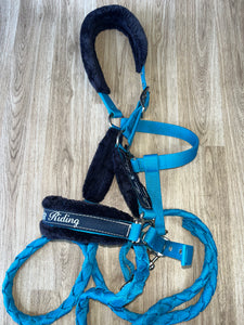 Fouganza Horse Riding Headcollar And Lead Rope Full