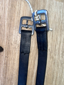 Black Stirrup Leathers 64”