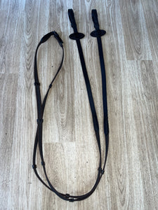 Kavalkade Webbing Reins Full Brown