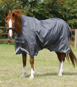 Buster Hardy 0g Half Neck Turnout Rug Grey