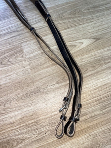 Side Reins Brown Full Elasicated Both Ends