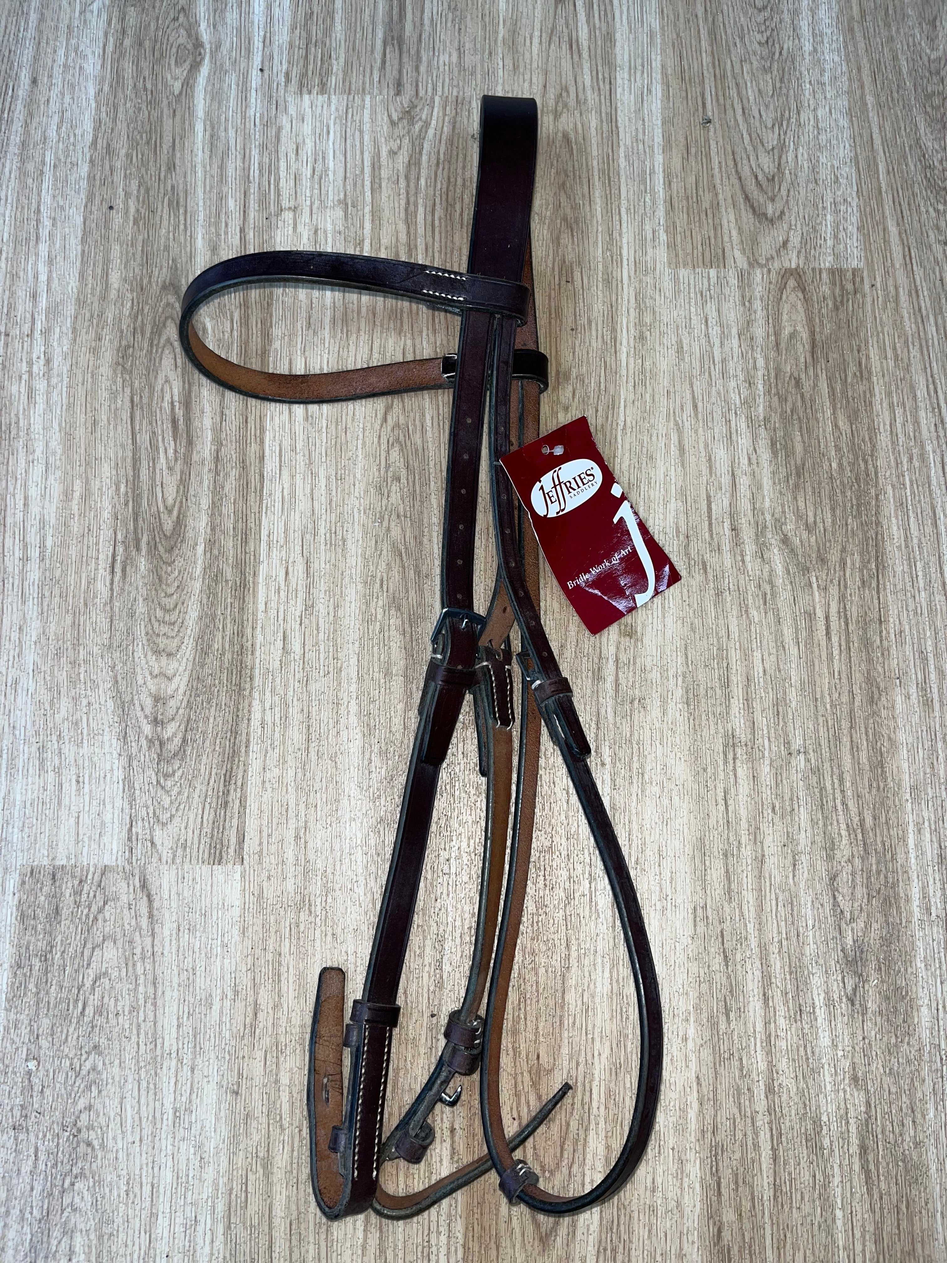 Jeffries Havana Bridle Headstall Cob