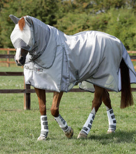 Premier equine Super Lite Fly Rug with Surcingles Silver