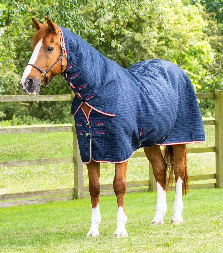 Premier equine Combo Dry-Tech Horse Cooler Rug Navy