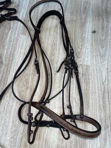 Double Bridle Brown Full Fine Leather #25