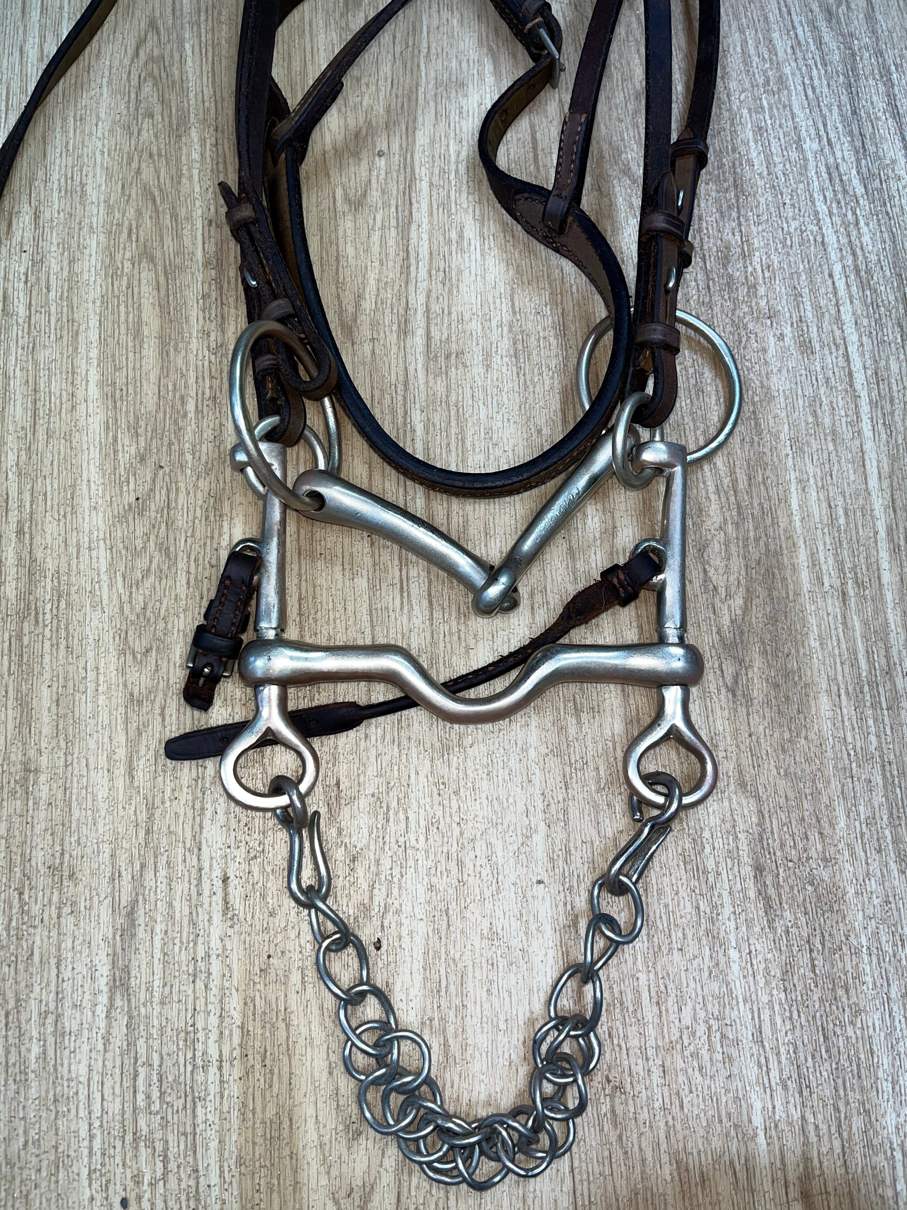 Double Bridle Brown Full Fine Leather #25