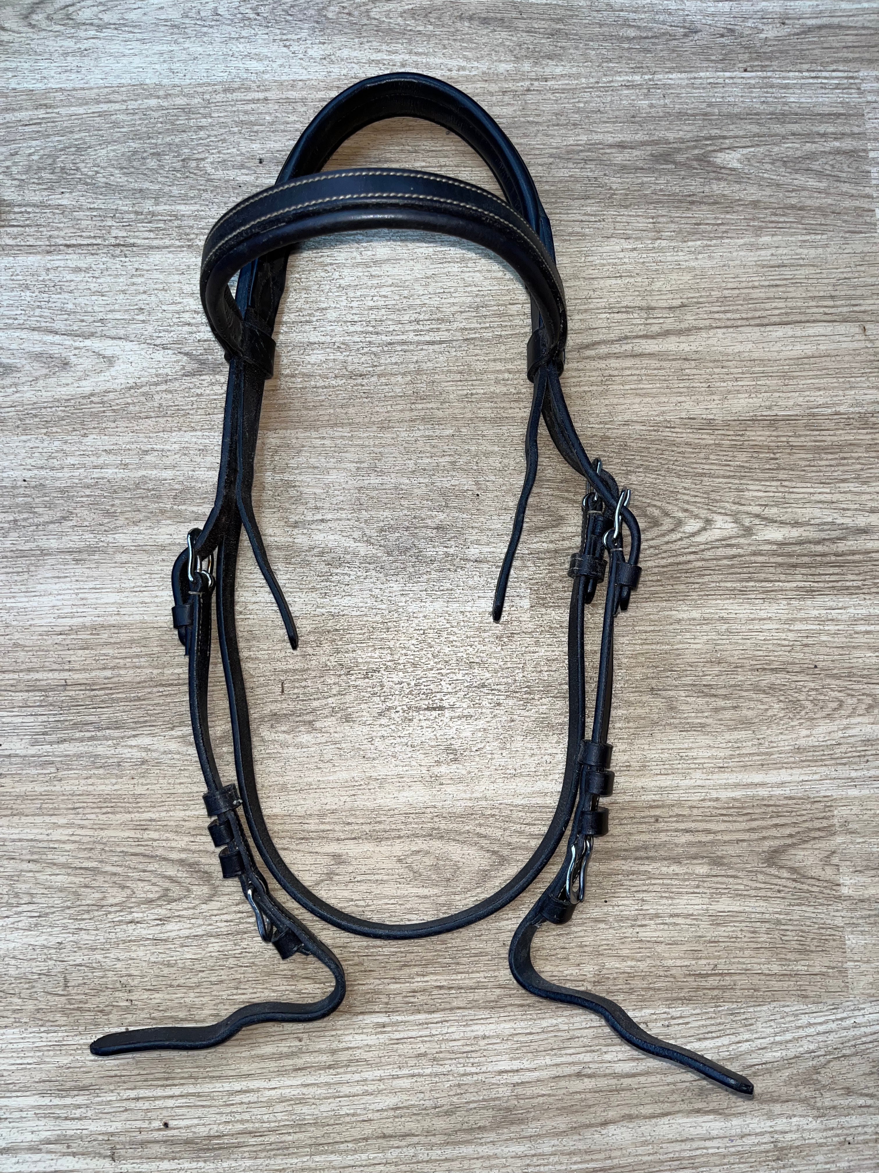 Brown Cob Bridle Fancy Stitching #16