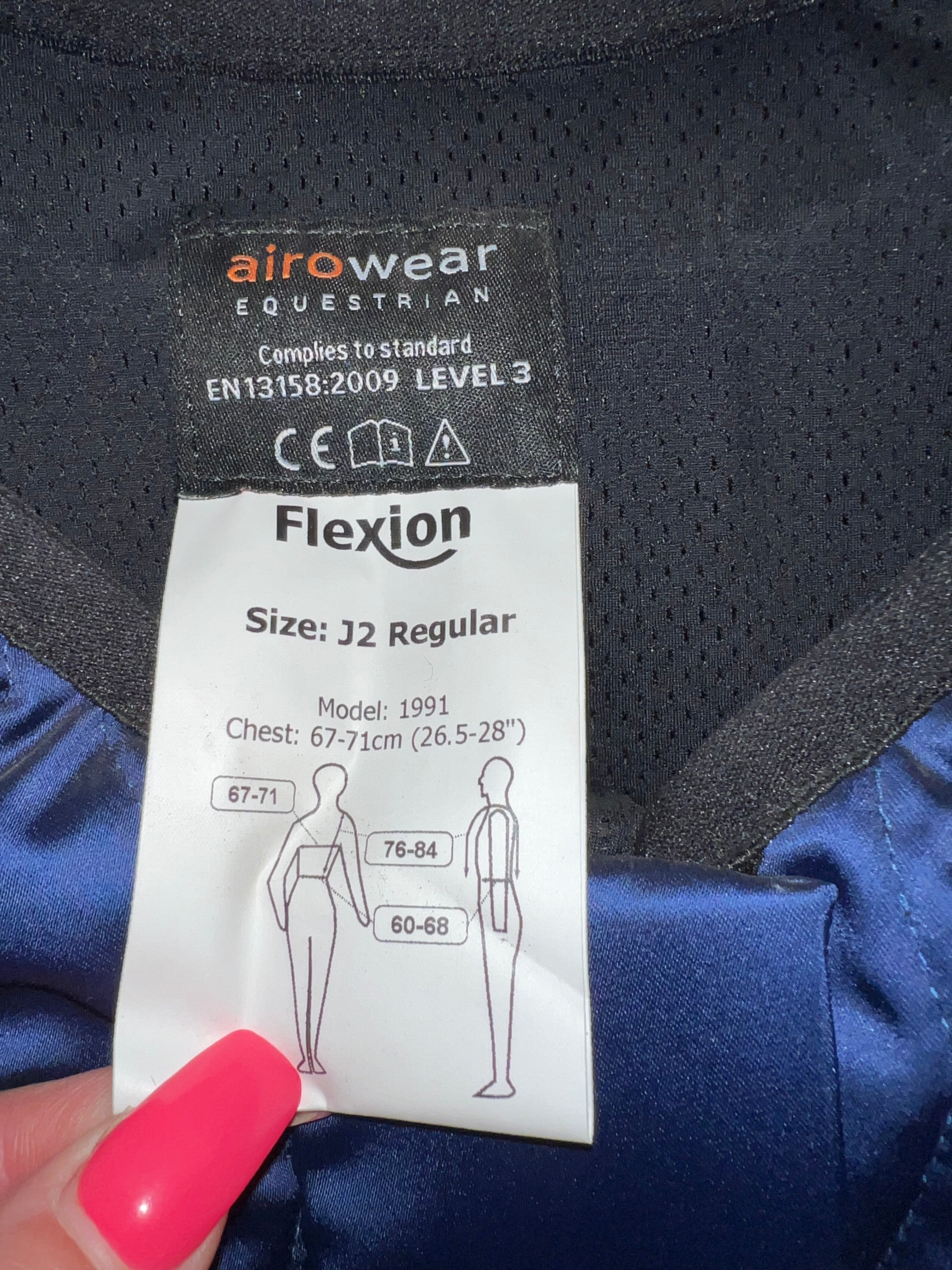 Airowear Flexion Level 3 J2 Reg Body Protector - 2009