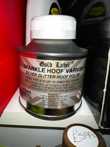 Gold Label Sparkle Silver Glitter Hoof Oil