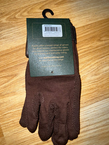 Dublin Track Riding Gloves - Brown XS or White Medium