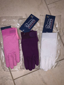 Shires New Pimple Grip Cotton Gloves - Ladies Extra Small