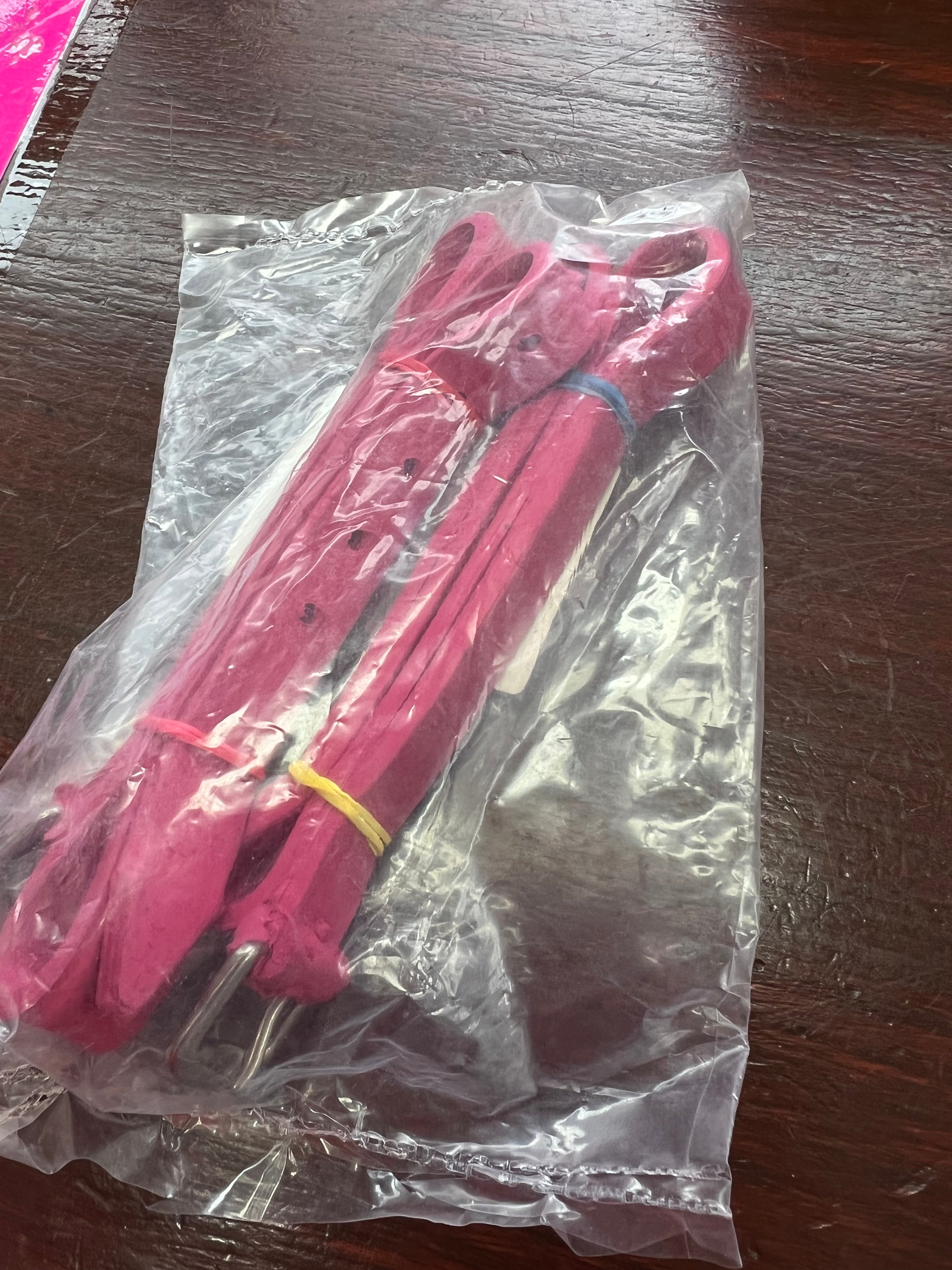 Elico Pink Rubber Spur Straps