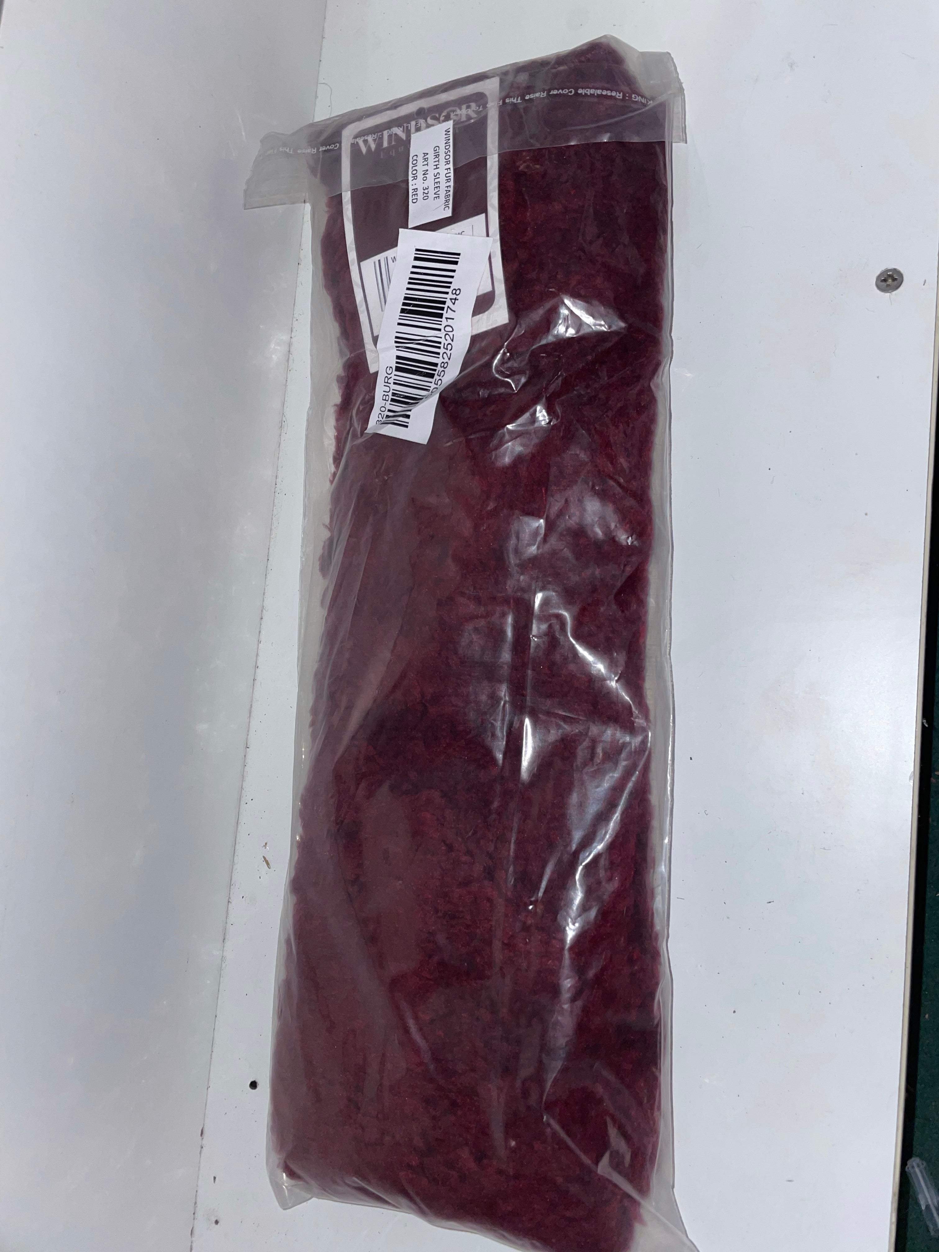 Burgandy Fleece Girth Sleeve