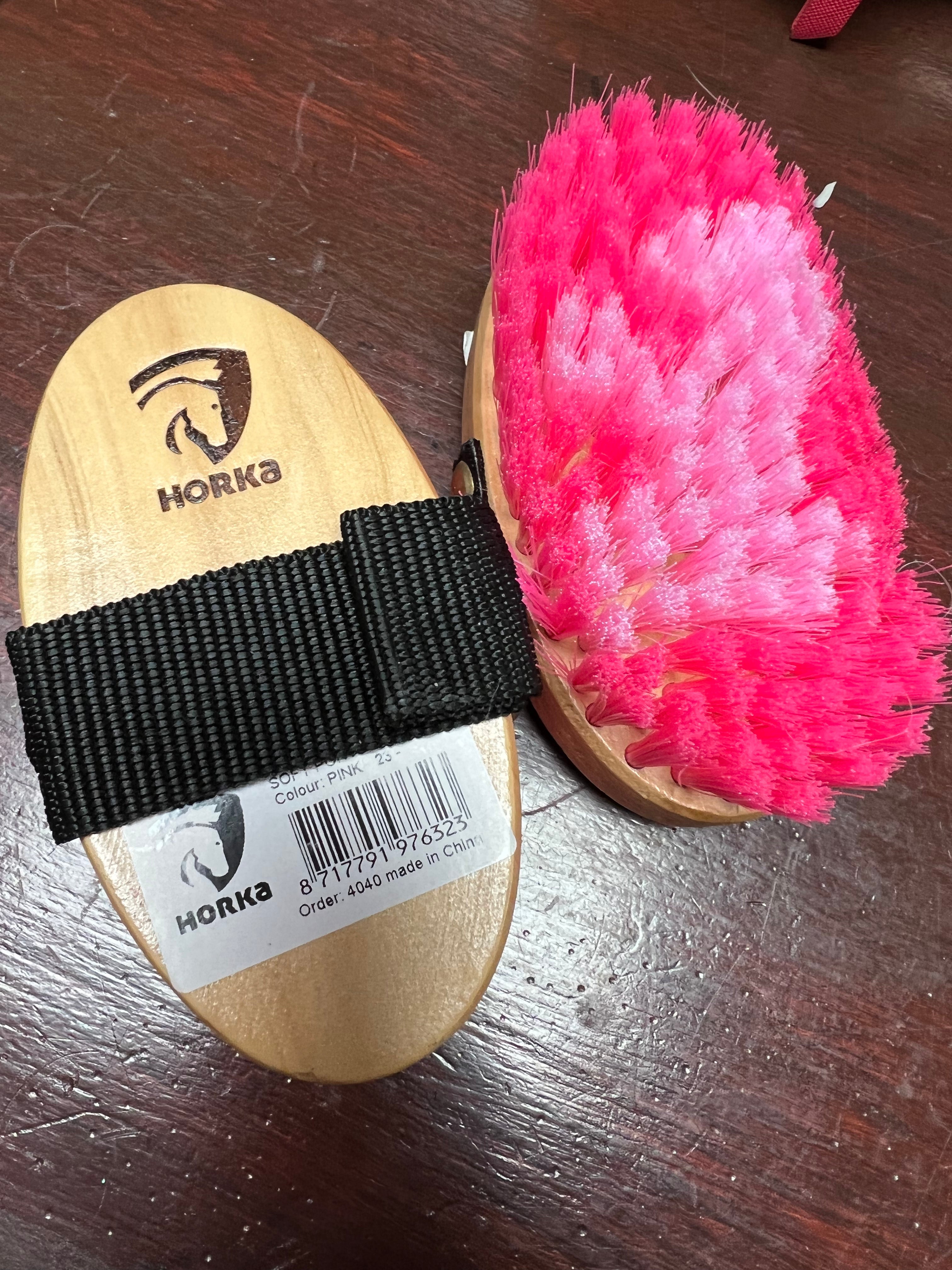 Horka Pink Childs Body Brush