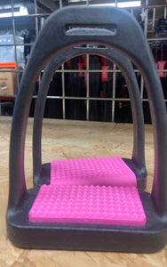 Korsteel 4.5” Pink Tread Stirrups