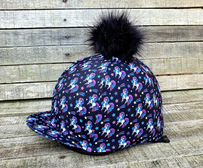 Funky Fit Hat Silk with Fluffy Pom Pom - Various