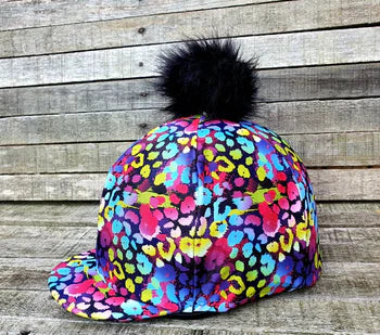 Funky Fit Hat Silk with Fluffy Pom Pom - Various