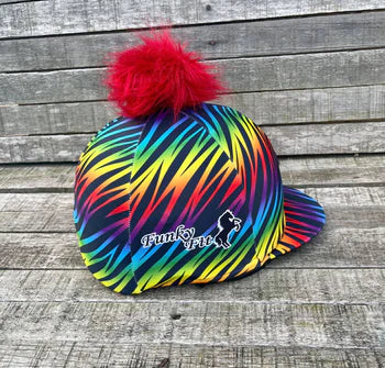 Funky Fit Hat Silk with Fluffy Pom Pom - Various