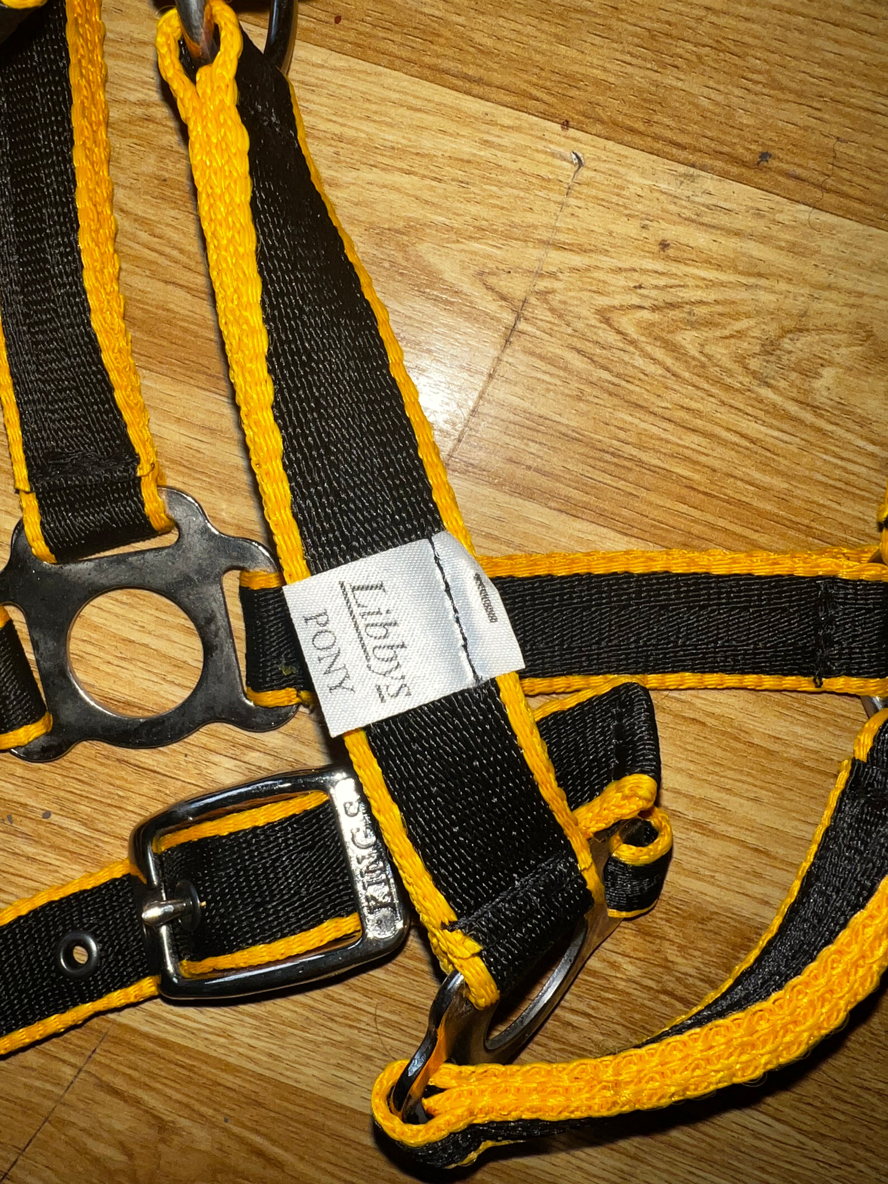 Libby’s Yellow & Black Pony Headcollar