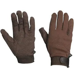 Dublin Track Riding Gloves - Brown XS or White Medium