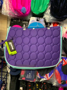 Roma Purple Circle Quilt GP Saddle Pad - Pony or Full