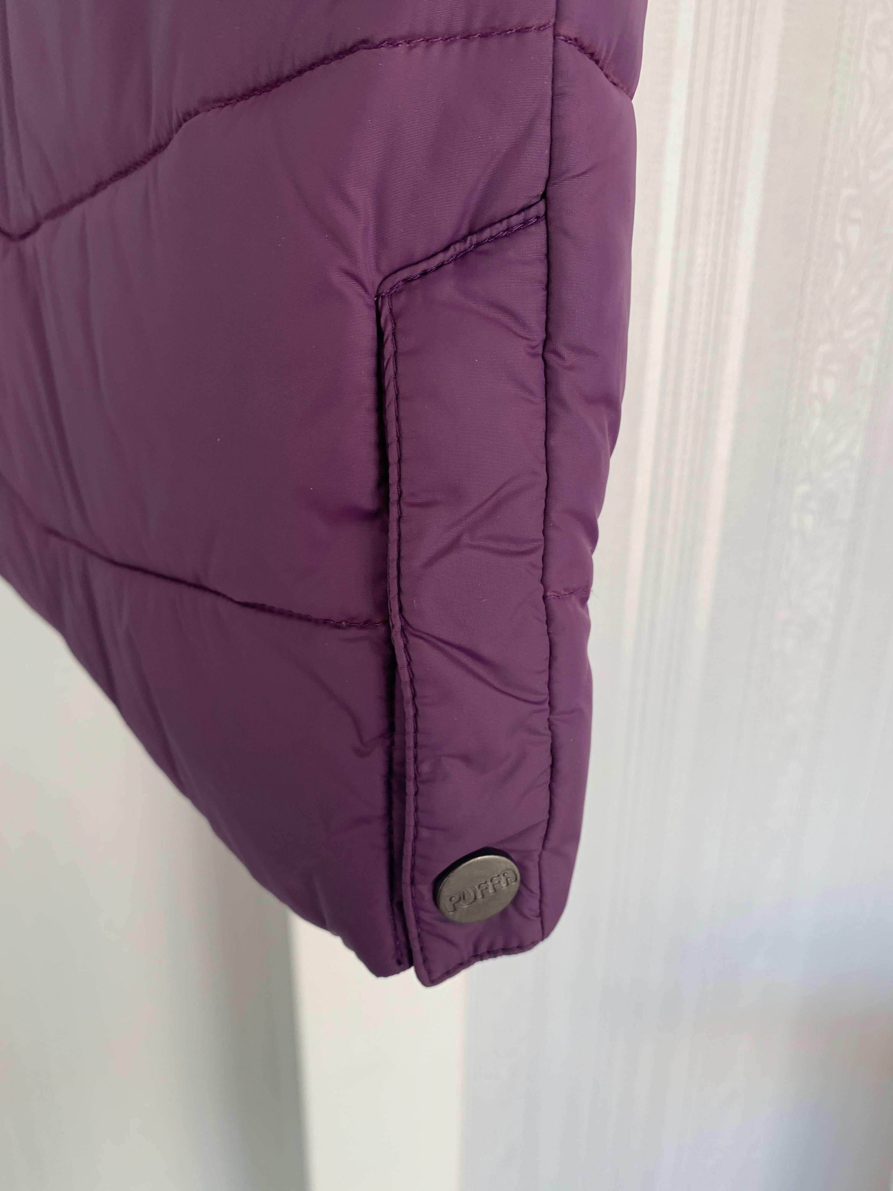 Puffa Reversible Plum Gillet - Size 8 - Bargain!!