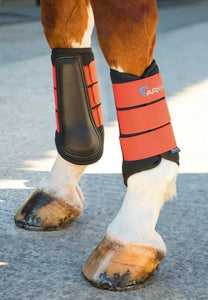 Shires Arma Orange Brushing Boots - Small Pony