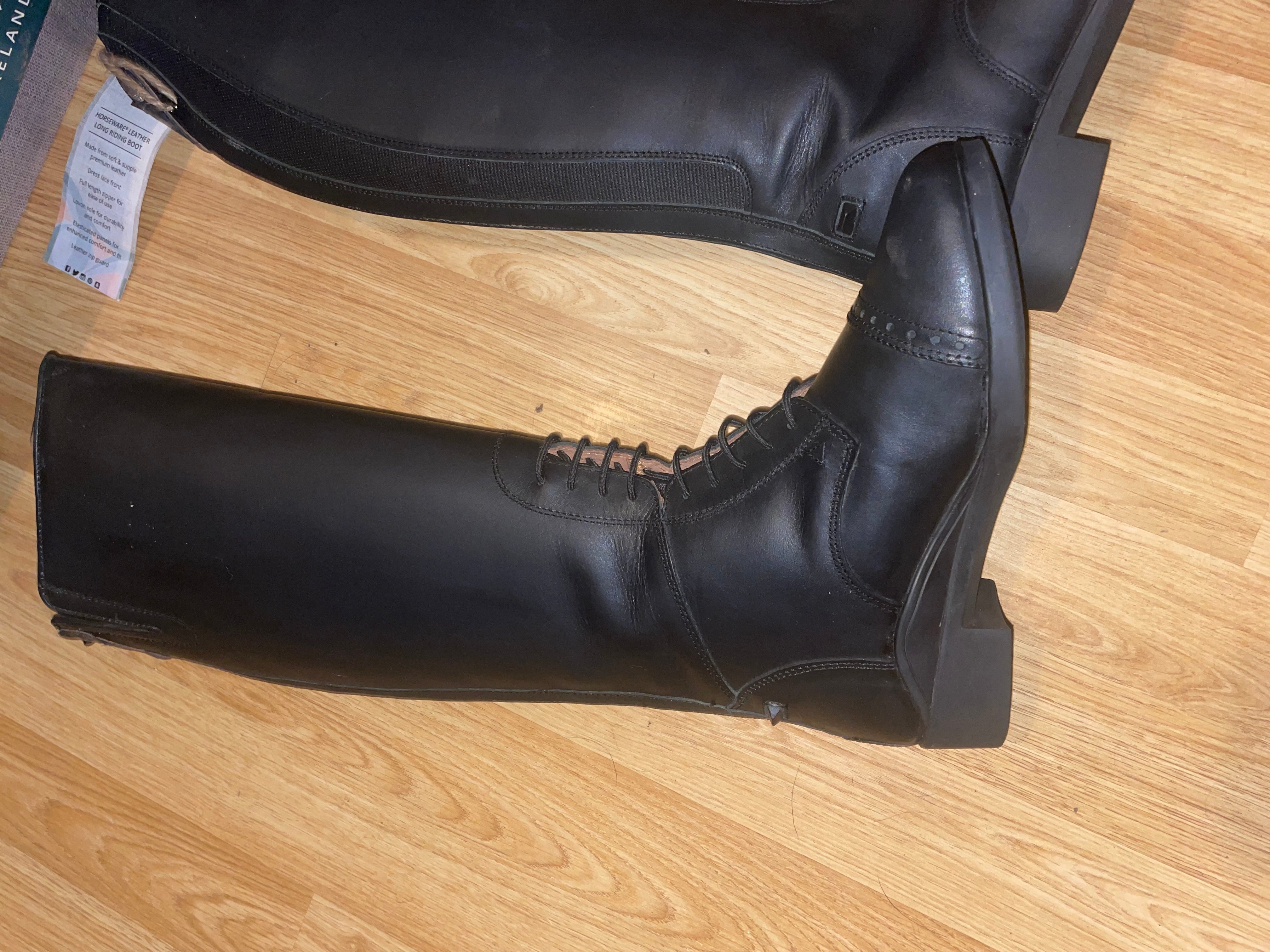 Long leather shop riding boots sale