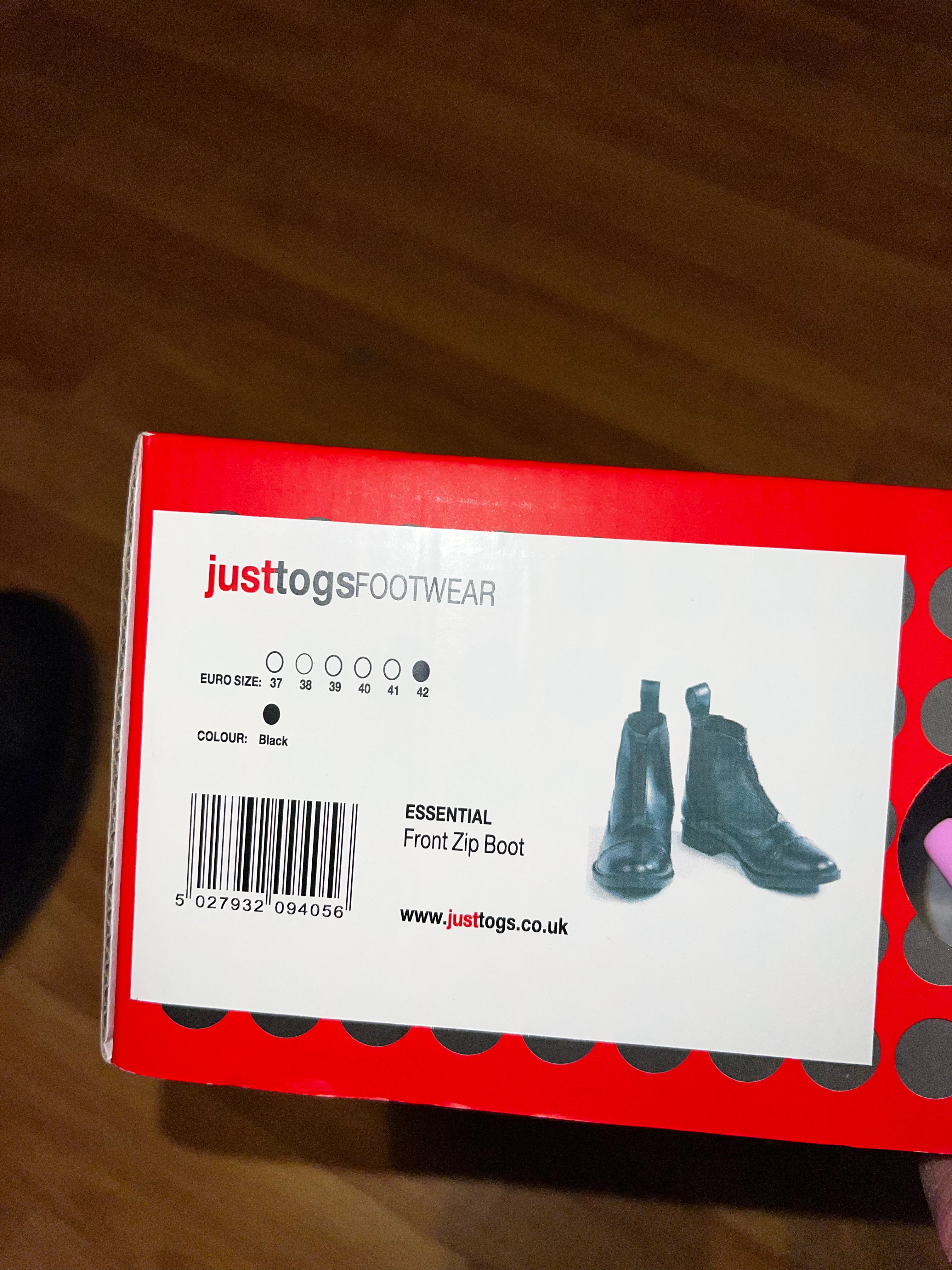 Just Toggs Essential Size 8 Jodphur Boots