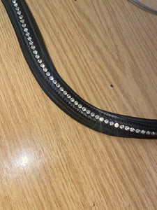 Rocco Italia Italian Leather Diamanté Browband